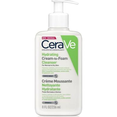 CeraVe Cleansers Hydrating Cream-to-Foam Cleanser pieniący się krem oczyszczający do skóry normalnej i suchej 236 ml