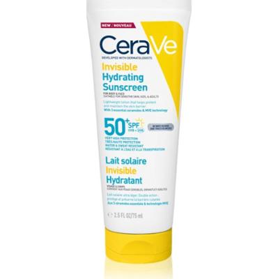 CeraVe Invisible Hydrating Sunscreen SPF 50+ mleczko do opalania do twarzy i ciała SPF 50+ 177 ml