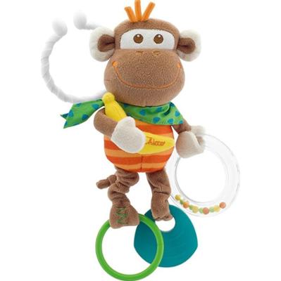 Chicco Baby Senses Monkey gryzak z grzechotką 1 szt.