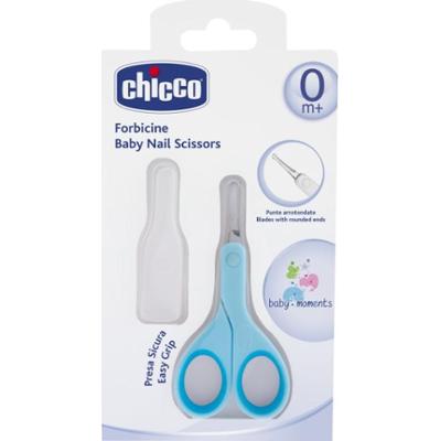 Chicco Baby Moments nożyczki dziecięce z okrągłą końcówką 0m+ Blue 1 szt.