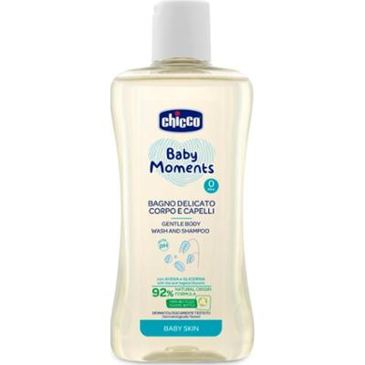 Chicco Baby Moments łagodny szampon dla dzieci włosów i ciała 200 ml