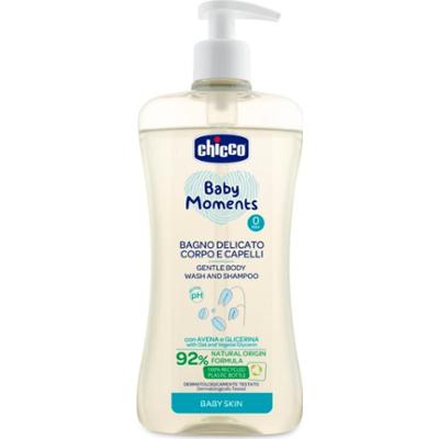 Chicco Baby Moments łagodny szampon dla dzieci włosów i ciała 500 ml