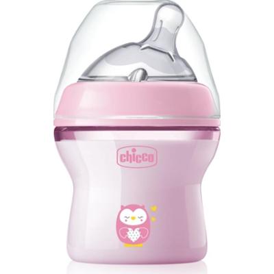 Chicco Natural Feeling Pink Girl butelka dla niemowląt 0 m+ 150 ml