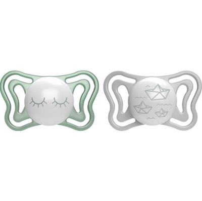 Chicco Physio Light Physio Forma Night smoczek 16-36 m Green/Grey 2 szt.
