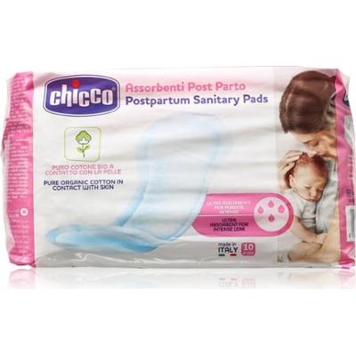 Chicco Postpartum Sanitary Pads 100% Pure Organic Cotton wkładki poporodowe 10 szt.