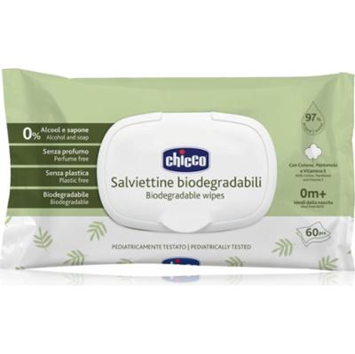 Chicco Biodegradable Baby Wipes delikatne nawilżane chusteczki dla dzieci 60 szt.