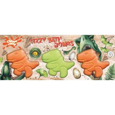 Chlapu Chlap Dinosaurs musujące kule do kąpieli dla dzieci 3x70 g