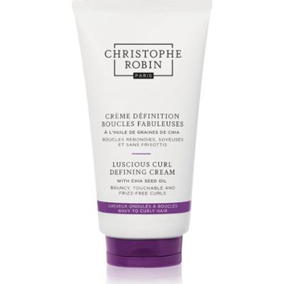 Christophe Robin Luscious Curl Defining Cream with Chia Seed Oil krem wygładzający do włosów kręconych i falowanych 150 ml