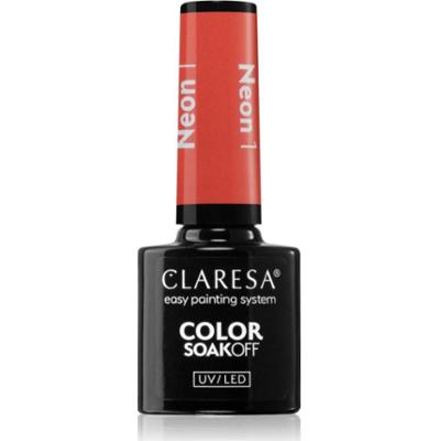 Claresa SoakOff UV/LED Color Neon lakier hybrydowy do paznokci odcień 1 5 g