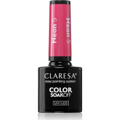 Claresa SoakOff UV/LED Color Neon lakier hybrydowy do paznokci odcień 5 5 g