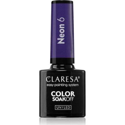 Claresa SoakOff UV/LED Color Neon lakier hybrydowy do paznokci odcień 6 5 g