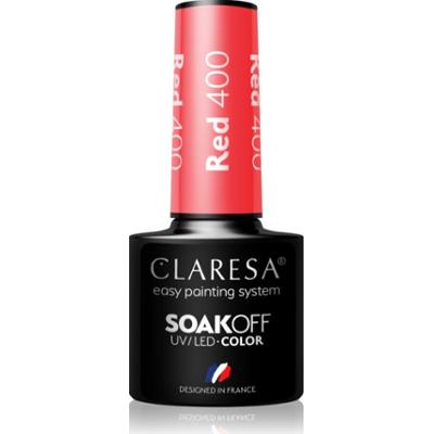 Claresa SoakOff UV/LED Color Rainbow Explosion lakier hybrydowy do paznokci odcień Red 400 5 g