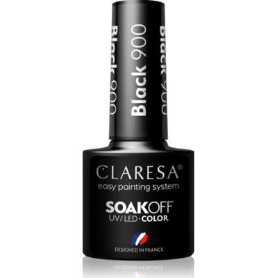 Claresa SoakOff UV/LED Color Black lakier hybrydowy do paznokci odcień 900 5 g