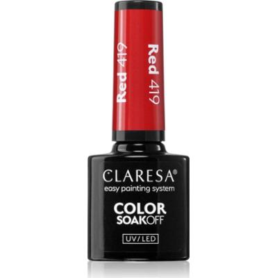 Claresa SoakOff UV/LED Color Warm Feelings lakier hybrydowy do paznokci odcień Red 419 5 g