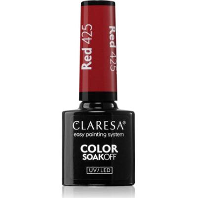 Claresa SoakOff UV/LED Color Rainbow Explosion lakier hybrydowy do paznokci odcień Red 425 5 g