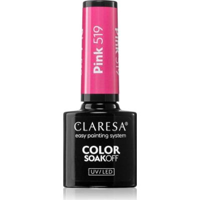 Claresa SoakOff UV/LED Color Sunny Garden lakier hybrydowy do paznokci odcień Pink 519 5 g