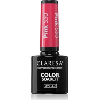 Claresa SoakOff UV/LED Color Rainbow Explosion lakier hybrydowy do paznokci odcień Pink 530 5 g
