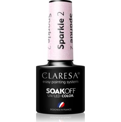 Claresa SoakOff UV/LED Color Sparkle lakier hybrydowy do paznokci odcień 2 5 g