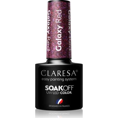 Claresa SoakOff UV/LED Color Galaxy lakier hybrydowy do paznokci odcień Red 5 g