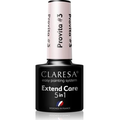 Claresa Extend Care 5 in 1 Provita baza do paznokci hybrydowych o działaniu regenerującym odcień #3 5 g