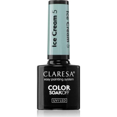 Claresa SoakOff UV/LED Color Ice Cream lakier hybrydowy do paznokci odcień 5 5 g