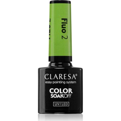 Claresa SoakOff UV/LED Color Fluo lakier hybrydowy do paznokci odcień 2 5 g