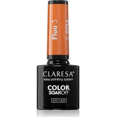 Claresa SoakOff UV/LED Color Fluo lakier hybrydowy do paznokci odcień 3 5 g