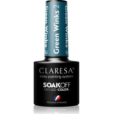 Claresa SoakOff UV/LED Color Green Winks lakier hybrydowy do paznokci odcień 2 5 g