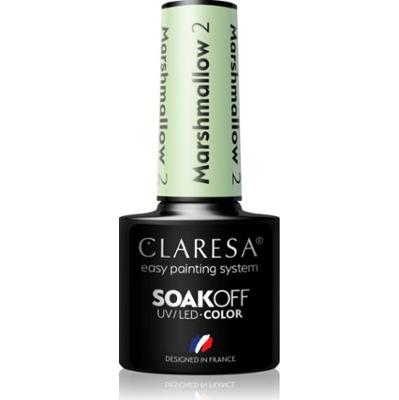 Claresa SoakOff UV/LED Color Marshmallow lakier hybrydowy do paznokci odcień 2 5 g