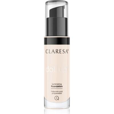 Claresa Doll Up! podkład rozświetlający nadający naturalny wygląd odcień 02 Light 34 g
