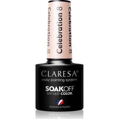 Claresa SoakOff UV/LED Color Celebration lakier hybrydowy do paznokci odcień 8 5 g