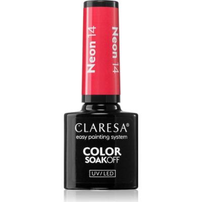 Claresa SoakOff UV/LED Color Neon lakier hybrydowy do paznokci odcień NEON 14 5 g