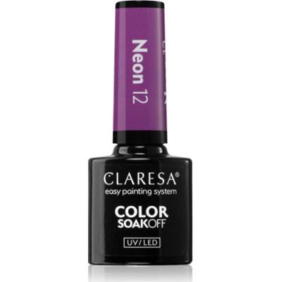 Claresa SoakOff UV/LED Color Neon lakier hybrydowy do paznokci odcień 12 5 g