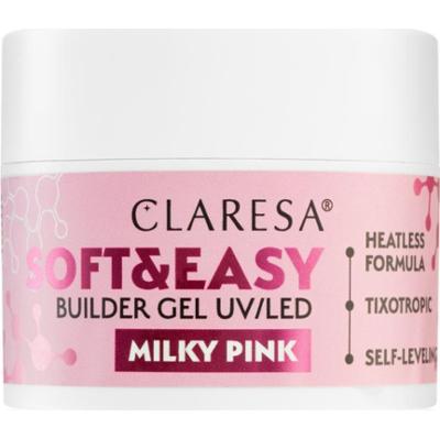 Claresa Soft&Easy Builder Gel żel podkładowy do paznokci odcień Milky Pink 45 g