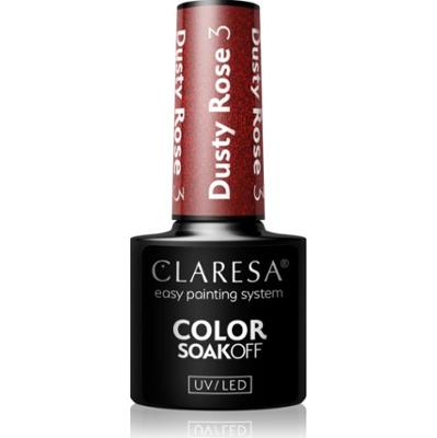 Claresa SoakOff UV/LED Color Dusty Rose lakier hybrydowy do paznokci odcień 3 5 g