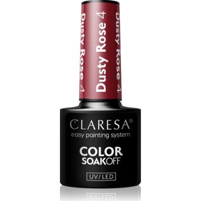 Claresa SoakOff UV/LED Color Dusty Rose lakier hybrydowy do paznokci odcień 4 5 g