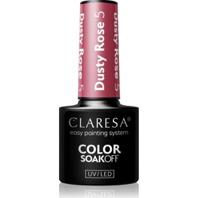 Claresa SoakOff UV/LED Color Dusty Rose lakier hybrydowy do paznokci odcień 5 5 g