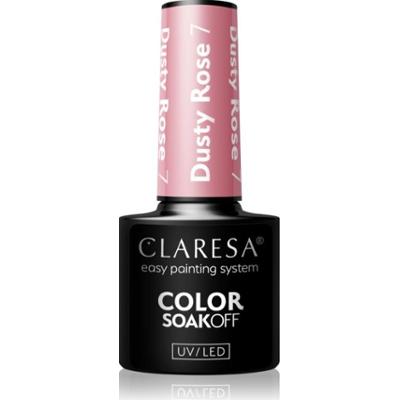 Claresa SoakOff UV/LED Color Dusty Rose lakier hybrydowy do paznokci odcień 7 5 g