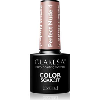 Claresa SoakOff UV/LED Color Perfect Nude lakier hybrydowy do paznokci odcień 4 5 g