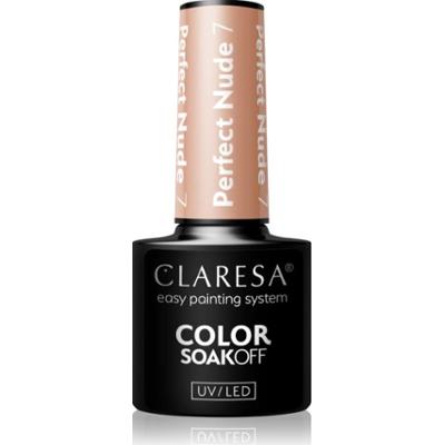 Claresa SoakOff UV/LED Color Perfect Nude lakier hybrydowy do paznokci odcień 7 5 g