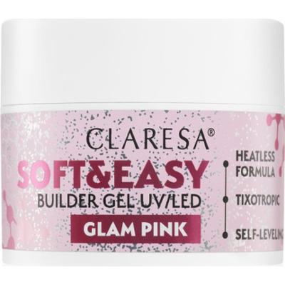 Claresa Soft&Easy Builder Gel żel podkładowy do paznokci odcień Glam Pink 45 g