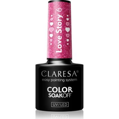 Claresa SoakOff UV/LED Color Love Story lakier hybrydowy do paznokci odcień 6 5 g