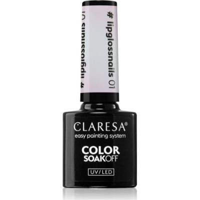 Claresa SoakOff UV/LED Color #lipglossnails lakier hybrydowy do paznokci odcień 01 5 g