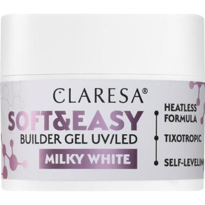 Claresa Soft&Easy Builder Gel żel podkładowy do paznokci odcień Milky White 45 g