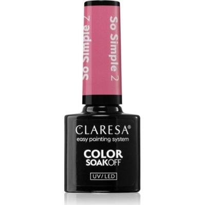 Claresa SoakOff UV/LED Color So Simple lakier hybrydowy do paznokci odcień 2 5 g