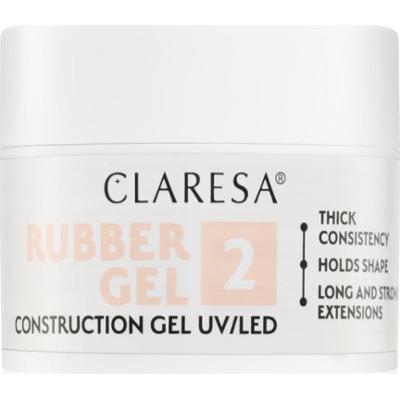 Claresa Rubber Gel Construction Gel UV/LED lakier żelowy do przedłużania paznokci odcień 02 45 g