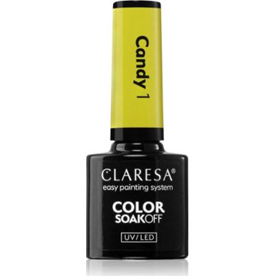 Claresa SoakOff UV/LED Color Candy lakier hybrydowy do paznokci odcień 1 5 g