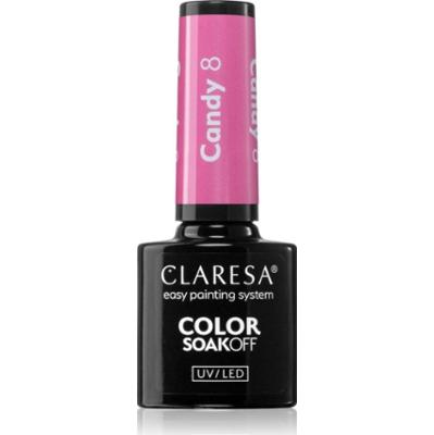 Claresa SoakOff UV/LED Color Candy lakier hybrydowy do paznokci odcień 8 5 g