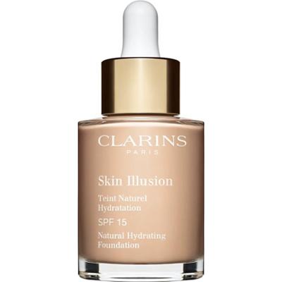 Clarins Skin Illusion Natural Hydrating Foundation rozświetlający podkład nawilżający SPF 15 odcień 102.5C Porcelain 30 ml