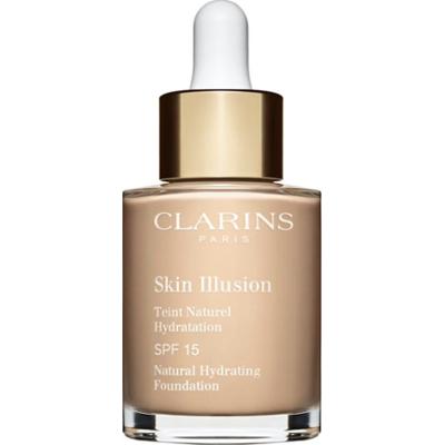 Clarins Skin Illusion Natural Hydrating Foundation rozświetlający podkład nawilżający SPF 15 odcień 105N Nude 30 ml